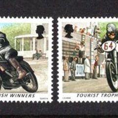 1996 Isle of Man Tourist Trophy Irish Winners Motorcycle Races Commemorative Stamps Mint Never Hinged (MNH)