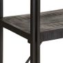5-Tier Bookcase Black 140x30x180 cm Solid Mango Wood Image 2
