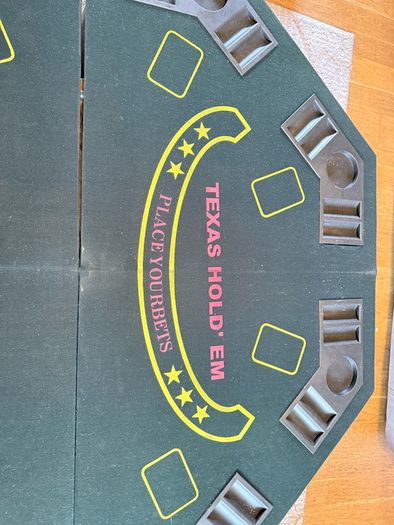 Poker foldable table top