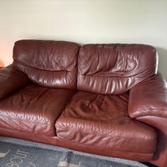 2 Seater Italian Leather Sofa