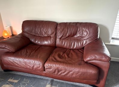 2 Seater Italian Leather Sofa