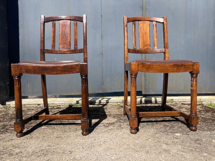 Vintage Chairs x 2 - Oak