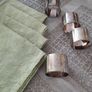 Silver plated Brass napkin rings, 4 pcs set Image 2