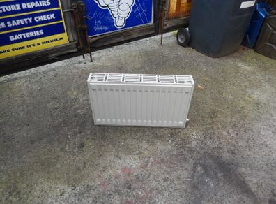 White central heating radiator