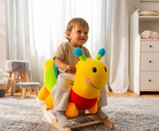 Wooden Baby Rocking Animal Caterpillar