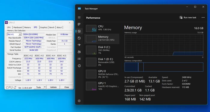 8GB DDR4 3200MHZ Micron Laptop Ram