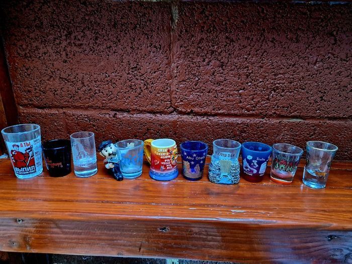Shot glasses collection