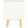 Bedside Cabinets 2 pcs White 40x30x50 cm Solid Pinewood Image 2