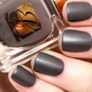 Estee Lauder Pure Colour Nail Polish in ' Dark Desire ' Matte Finish  New / Boxed Image 4