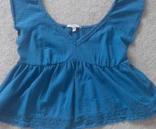 Blue peplum top from Next