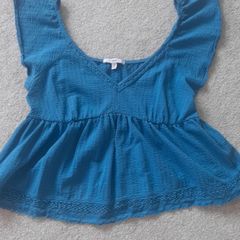 Blue peplum top from Next