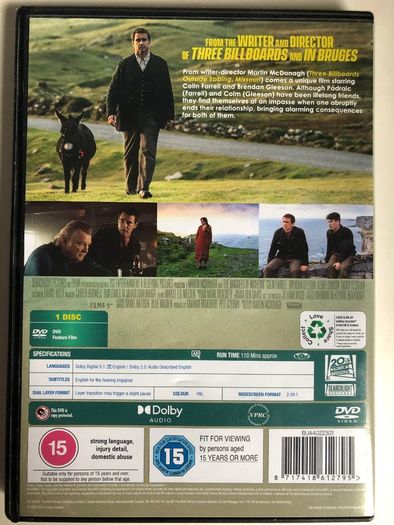 The Banshees Of Inisherin [2022] Colin Farrell, Brendan Gleeson, Kerry Condon and Barry Keoghan [Movie DVD] Irish Film