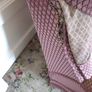 Parker Knoll Recliner Pink Velour Type Fabric Image 6