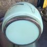 1930s glass painted biscuit barrel, D18 Image 6