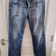 Vintage Dolce and Gabbana distressed denim cotton jeans 34 inch waist and 30 inch leg see last two photos for exact measurements also see photos for one metal fastener missing FREE STANDARD POSTAGE INCLUDED