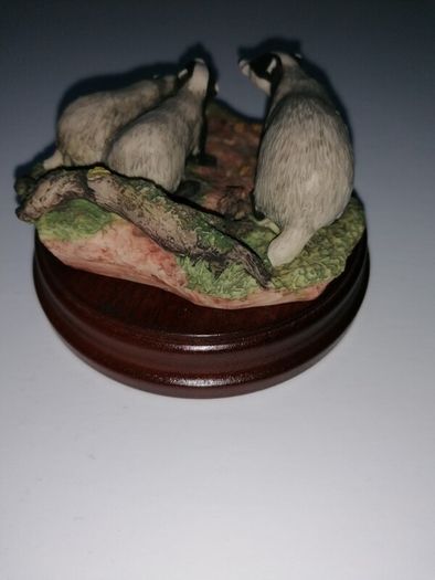Rare Badger & Cubs (Border Fine Arts) Vintage