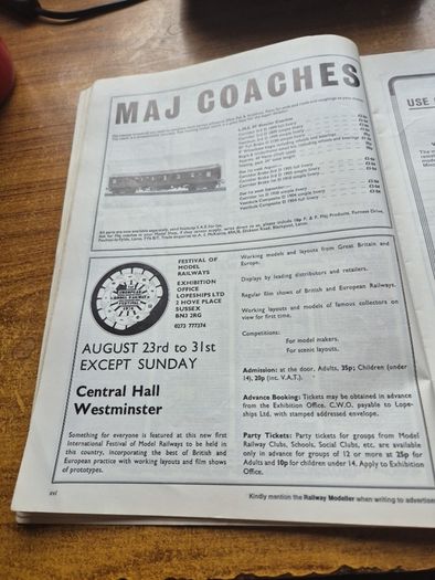 Rare Find: Vintage Railway Modellier Sept 1974
