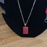 925 Silver Hallmarked Red Coral Pendant, Earrings and Bracelet Set Image 10