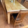 Rectangular extendable table (for 10) with 8 chairs Image 4