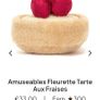 New JELLYCAT Fleurette Tarte Aux Fraises and Collette Tarte Au Citron Pair Image 4