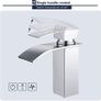 Waterfall Bathroom Faucet Wash Basin Mixer Tap Hot and Cold Water Sink Taps Single Handle Basin Taps Mixer Bathroom Tap Accessories Chrome Brass (FREE POSTAGE) Image 7