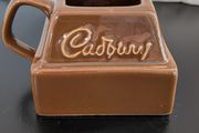 Cadbury Ceramic Advertising Pot Brown Glazed Vintage