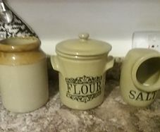 Flour bin & other stoneware