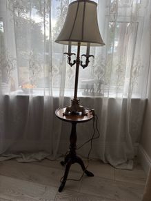 Lamp and table