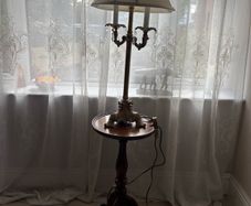 Lamp and table