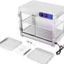 New  230v 800W Food Warmer Display Cabinet 201 stainless steel 2 Tiers Hot Cabinet for Fast-food Restaurants, Breakfast Shop Image 4