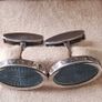 Bvlgari sterling silver and blue stone cufflinks Image 10