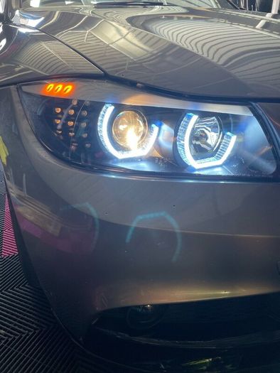 BMW 3 series Blue Halo LED Headlights Pair