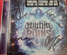Within The Ruins - Elite - CD - 2013 U.S Release (fully Autographed)