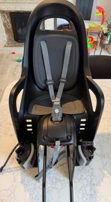 Polisport Groovy RS bike seat with second bike bracket and helmet