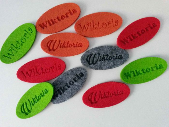 Custom Back to School Personalised Unique Luggage Felt Tag Bespoke Travel