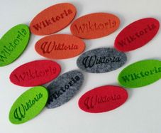Custom Back to School Personalised Unique Luggage Felt Tag Bespoke Travel