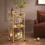 Elegant Serving trolley on wheels Drinks trolley Image 2