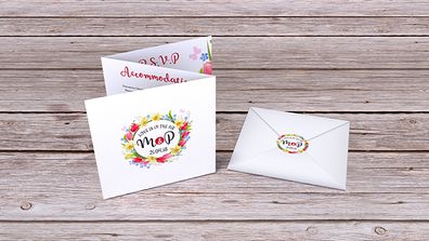 Spring Trifold Invitation