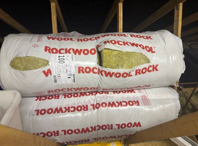 3 x Rockwool Rollbatt 100mm Insulation Rolls