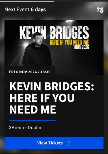 Kevin Bridges tix x2