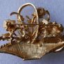 Vintage Floral Basket Brooch with  Pearls, Delicate Brooch Image 5