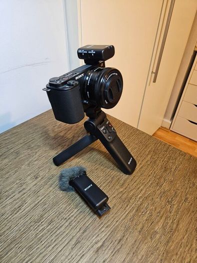 Sony ZV-E10 Vlogging Camera Bundle  Camera, Lens, Wireless Mic, Tripod/Grip