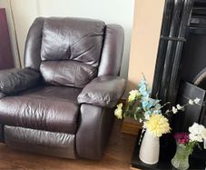 sofa and picture