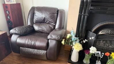sofa and picture