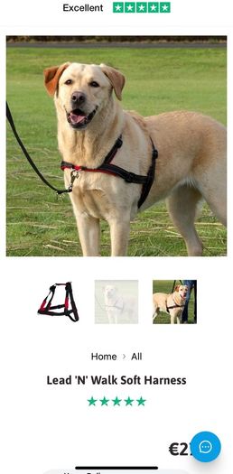 dog Harness Lead 'N' Walk Soft trixie size M-L BNIB