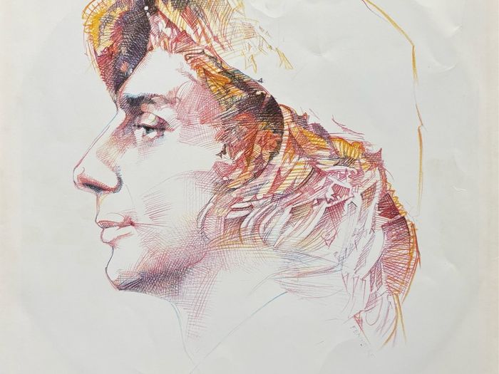 Barry Manilow - If I Should love Again. With printed inner sleeve and hype sticker.