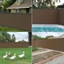 Privacy Screen, 1m x 5m Patio Privacy Protective Screens 500g/m HDPE 95 UV Block Porch Privacy Fence Cover for Backyard Deck Railing Pools - with Cable Ties and Rope (Brown) Image 7