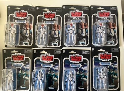 501st/332nd Clone Trooper Army Building Bundle Star Wars Vintage Collection