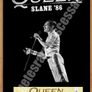 Queen Vintage Concert Poster + Ticket Slane Castle 1986 Reproduction Print Image 2