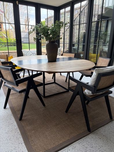 DK3 Jewel dining table with leaf extension OAK solid wood
